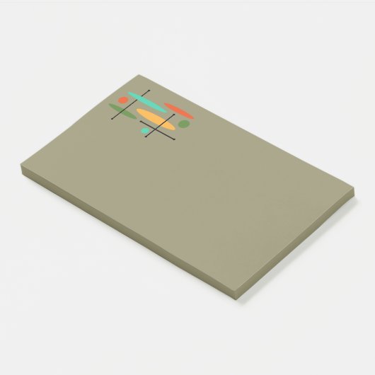 Retro Oval Dot Lines Post-it® Notes (Schuin)