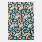 Retro Oval Pattern Kitchen Towel Theedoek (Verticaal)