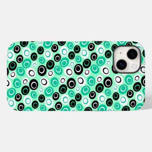 Retro Ovalen Case-Mate iPhone Case (Achterkant (horizontaal))