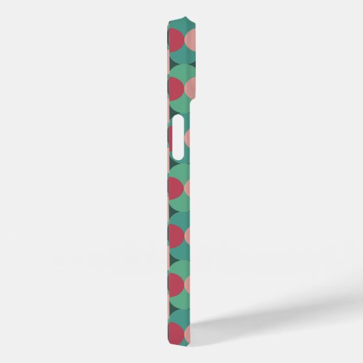 Retro-ovalen en halve cirkels Case-Mate iPhone case (Achterkant / Rechts)