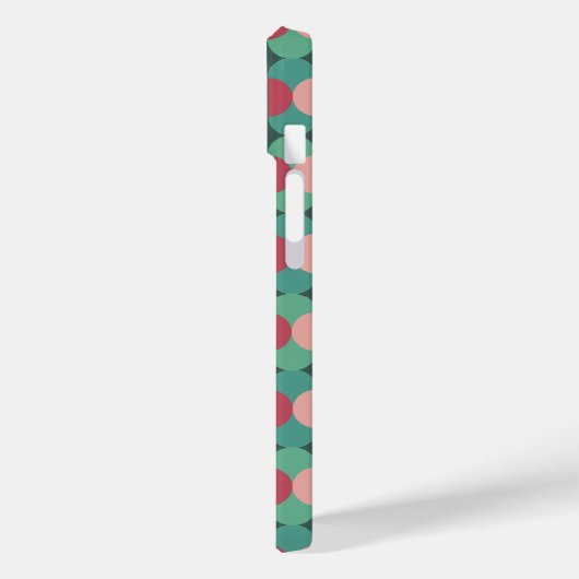 Retro-ovalen en halve cirkels Case-Mate iPhone case (Achterkant / Links)