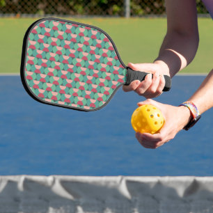Retro-ovalen en halve cirkels pickleball paddle