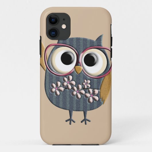 Retro Owl Case-Mate iPhone Case (Achterkant)