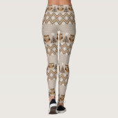 Retro Owl Knet Design Leggings (Achterkant)