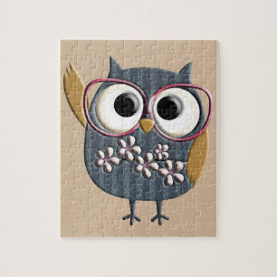 Retro Owl Legpuzzel