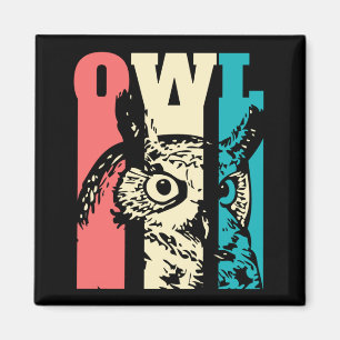 Retro Owl Magneet