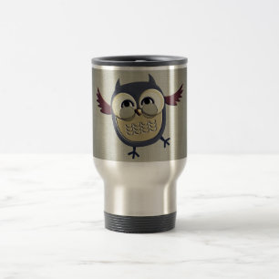 Retro Owl Reisbeker