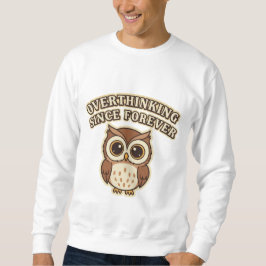Retro Owl Thoughtful Mind Men’s Sweatshirt