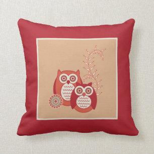 Retro Owls Pillow Kussen