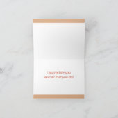 Retro Ows Merci note (Intérieur)