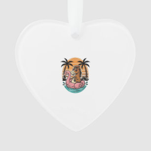 Retro Paard Flamingo Float Zomer Vakantie Ontwerp Ornament