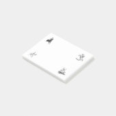 Retro paard Riding Post-it® Notes (Schuin)