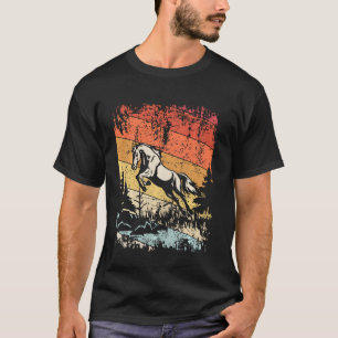 Retro Paard Shirt Paardrijden Verdrietig