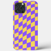 Retro Paars en geel Case-Mate iPhone Case (Achterkant)