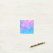 Retro Paars Pin Turquoise Blue Paint Drip Post-it® Notes (Op bureau)