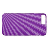 Retro Paarse Funky Sun Rays Achtergrond Case-Mate iPhone Case (Achterkant (Horizontaal))
