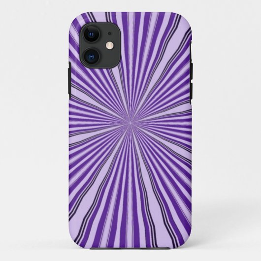 RETRO PAARSE STREPEN Case-Mate iPhone CASE (Achterkant)