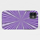 RETRO PAARSE STREPEN Case-Mate iPhone CASE (Achterkant (horizontaal))
