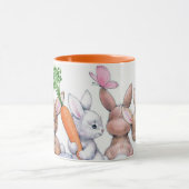 Retro  paasbunnies mok (Midden)