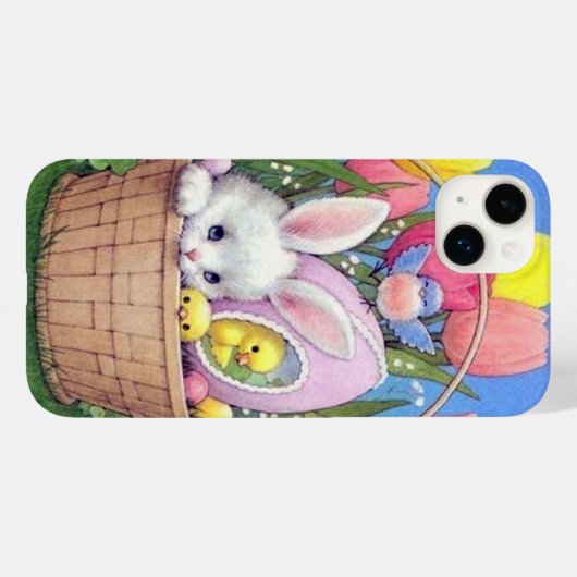 retro  paasbunny Case-Mate iPhone case (Achterkant (horizontaal))