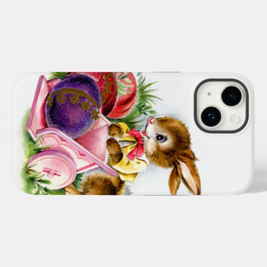 retro  paasbunny Case-Mate iPhone case (Achterkant (horizontaal))