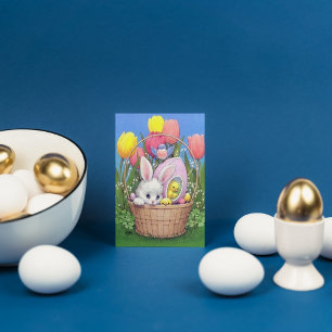 Retro Paasbunny Holiday briefkaart