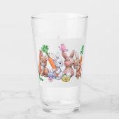 retro  paasbunny Holiday Glass Glas (Achterkant)