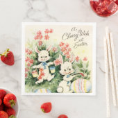 retro paasbunny Holiday Servet (Insitu)