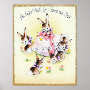 retro  paasdeeg poster