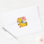 Retro  Paasduck Holiday sticker (Envelop)