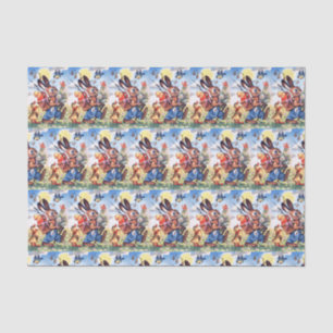 Retro  Paasfeest Holiday Tissuepapier