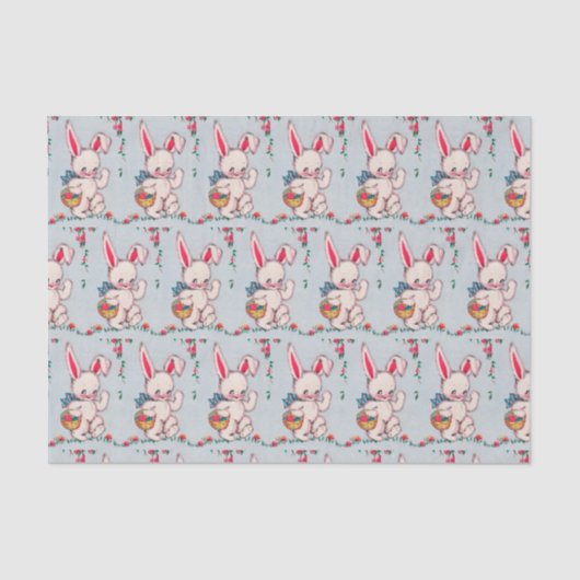 retro  paasfeest tissuepapier (Voorkant)