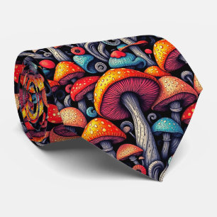 Retro paddenstoel Whimsy Stropdas