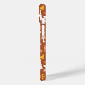 Retro  paddenstoelbladerpatroon Case-Mate iPhone case (Achterkant / Links)