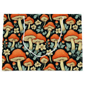 Retro Paddenstoelen  Flowers Groot Cadeauzakje (Voorkant)
