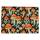 Retro Paddenstoelen  Flowers Groot Cadeauzakje (Achterkant)