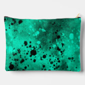 Retro Paint Splatter Effect Groen & Zwart Etui (Achterkant)