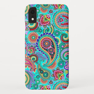 Retro Paisley Pattern iPhone XR Hoesje