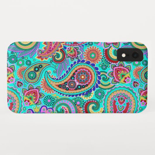 Retro Paisley Pattern Case-Mate iPhone Case (Achterkant (horizontaal))