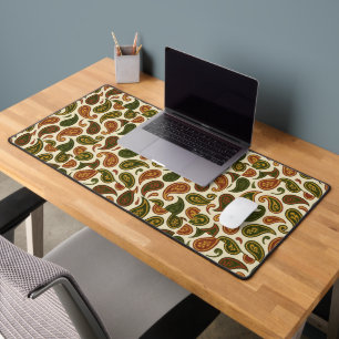 Retro Paisley Swirls - 70s Bohemen Bureaumat