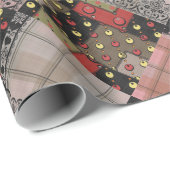 Retro paleis gevarieerd patchwork boho cadeaupapier (Rol Hoek)