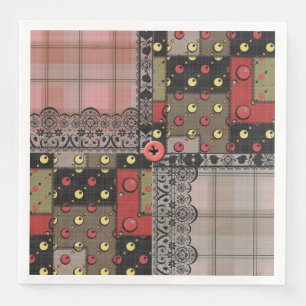 Retro paleis gevarieerd patchwork boho servet