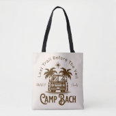 Retro Palm Camper – Boho Bachelorette Weekend Draagtas (Voorkant)