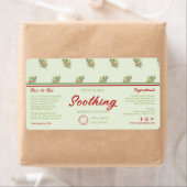 Retro Palm Leaves Cosmetics druppelflesetiket Etiket (Insitu)