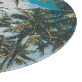 Retro Palm Ocean Silhouet Snijplank (Hoek)