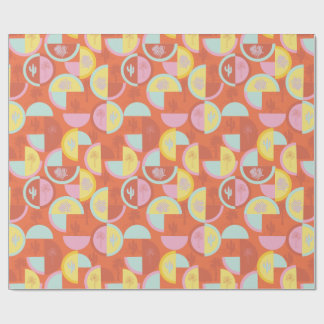 Retro Palm Springs Cactus Cadeaupapier