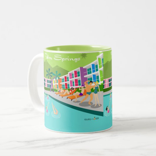 Retro Palm Springs Hotel Mug (Devant gauche)