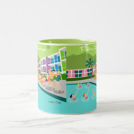 Retro Palm Springs Hotel Mug (Centre)