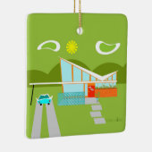 Retro Palm Springs House Holiday Ornament (Rechts)