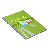 Retro Palm Springs House Notitieboek (Rechterzijde)